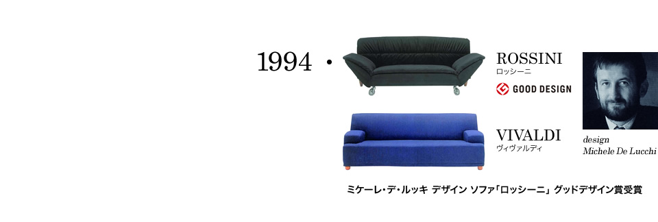 【1994】ROSSINI ロッシーニ/VIVALDI ヴィヴァルディ（design Michele De Lucchi）